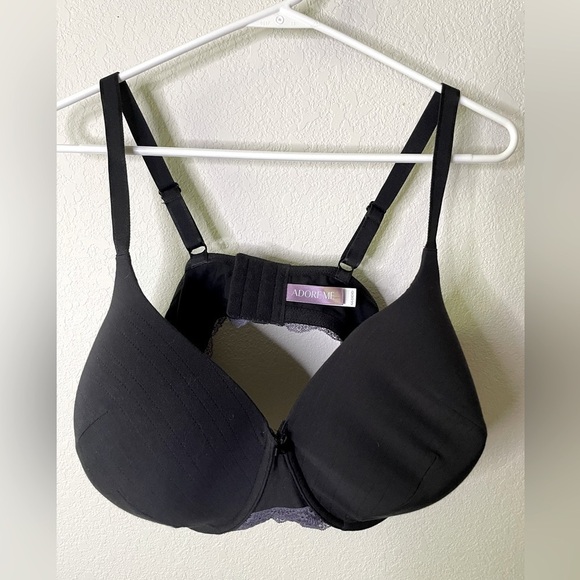 Adore Me black/purple bra - Picture 1 of 4